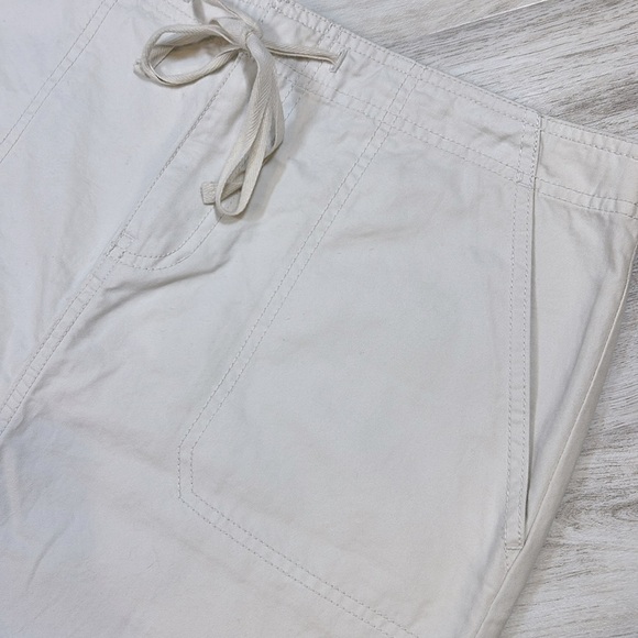 Y2K Creamy Khaki Low Rise Long Chino Maxi Skirt w/ Tie Front Waist / NWT / Sz 8 - Picture 4 of 8